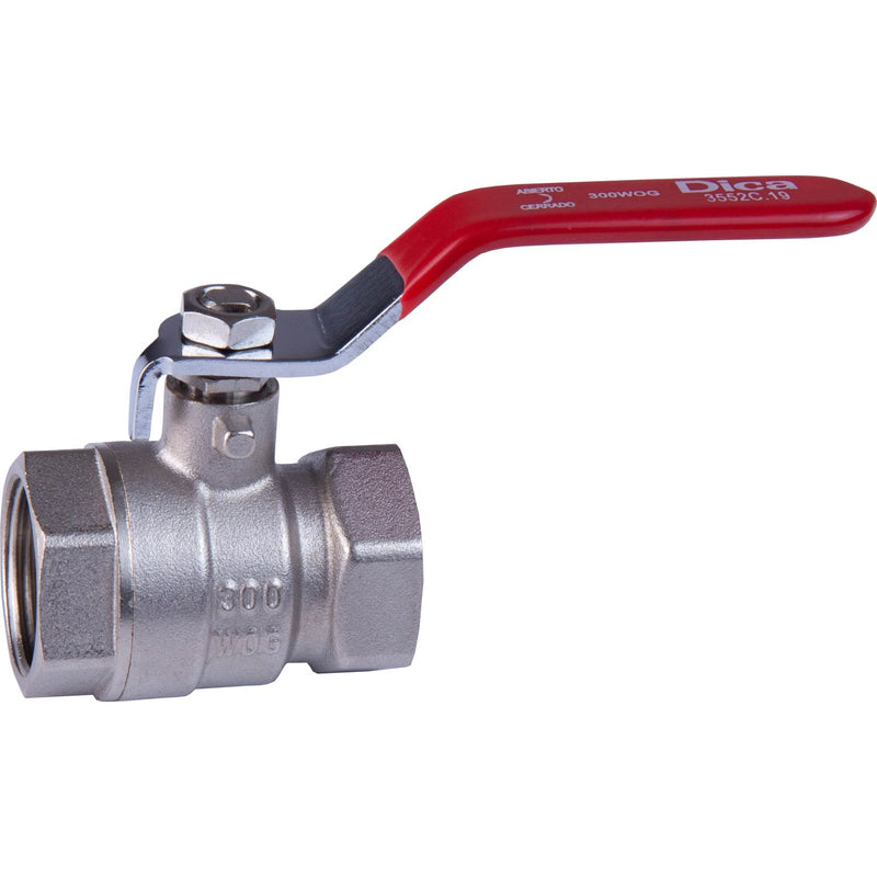 Llaves de paso válvula de bola 300PSI. Cuerpo latón.