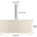 Rueda de fieltro de 3" para pulir con óxido de cerio (Óxido de Cerio no incluido)