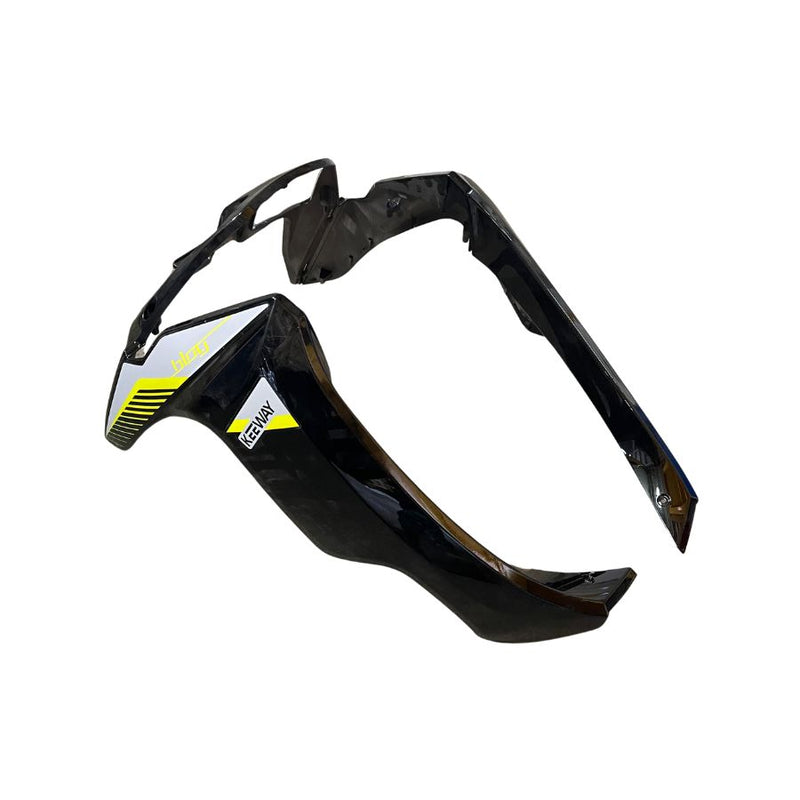 FRONT LEG SHIELD BLACK GK WITH STICKER  (BLOG 150)