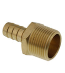 Adaptador macho de 1/2" x 3/4" de latón para manguera