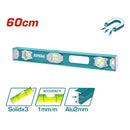 Nivel de Burbuja 60cm. Aluminio. Espesor:1.5mm. Con imán.