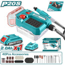 Moto Tool Inalambrico 20V. Incluye batería y cargador. Incluye 40 Accesorios.