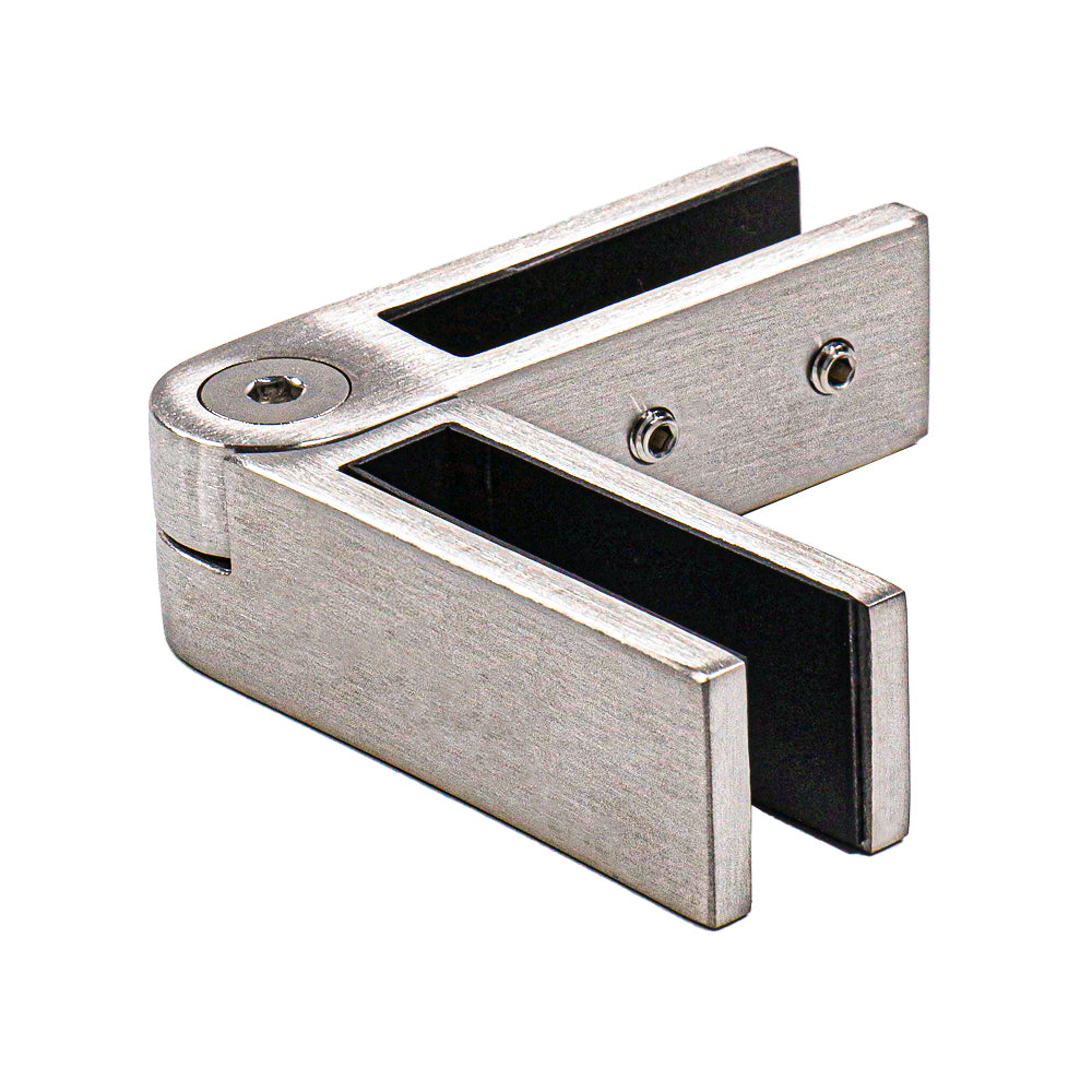 Clip para Vidrio, Ajustable, AISI304, SATIN