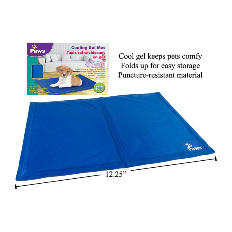 Cama de enfriamiento de gel  16 "X12", tamaño S. Caja color. Refresca a su mascota