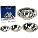 Juego Tazón bowl de mezcla inoxidable de 3 piezas Luciano, caja de color de 3.125 "/ 4" /5.5 "