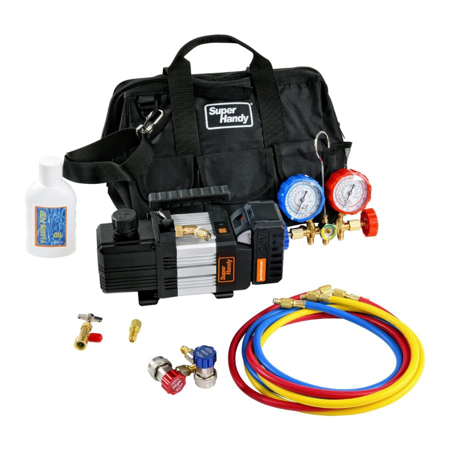 Bomba de vacío inalámbrica 20V 3CFM para aire acondicionado 3CFM 10Pa R12, R22, R32, R134A Y 1234YF a bateria
