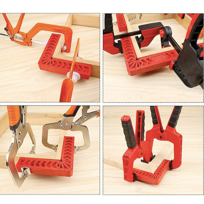 Escuadra Angulo recto 90 grados de 100mm, plástico para ebanista.