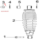Tuerca ciega amortiguador M10×1.25 (RKG150) (CODIGO ANTERIOR 08052J000000)