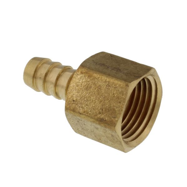 Adaptador hembra de 3/8" x 1/2" de latón para manguera