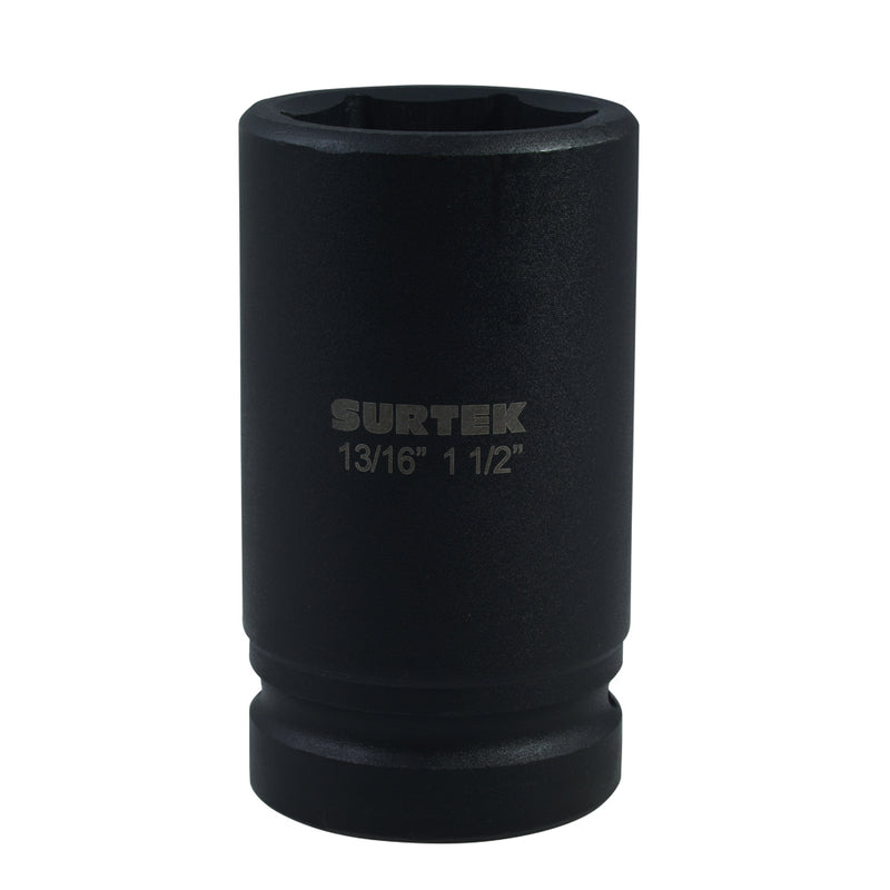 Surtek Dado de impacto para capuchón con hexágono exterior, cuadro 1"