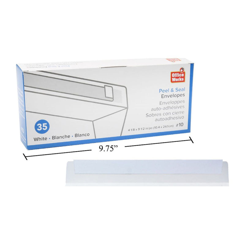 Sobres despegables y sellados n.o 10 de 35 piezas