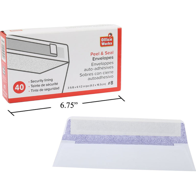 40 piezas Sobres de seguridad con sello