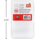 Etiquetas de 102 pzs, 1x1.5 "