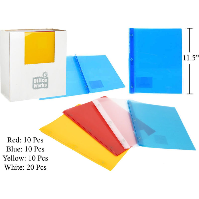 Carpeta Cubierta de informe, 4 col., 3 lengüetas, 8 1/2 "x 11"