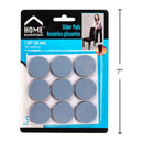 Almohadillas deslizantes para muebles de 9 piezas, 1-1 / 8 "de diámetro