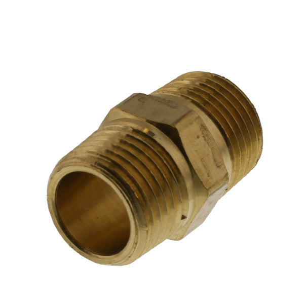Niple  hexagonal de 1/2" de bronce