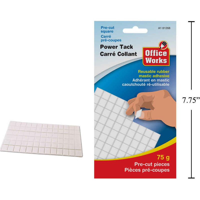 Adhesivo de masilla de goma Power Tack (75 gramos)