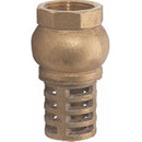 Válvula de pie 1 1/4" con canastilla de bronce
