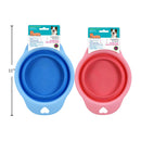Plato taza plegable para mascotas de 550 ml (1pza) (Viene en colores variados al azar)