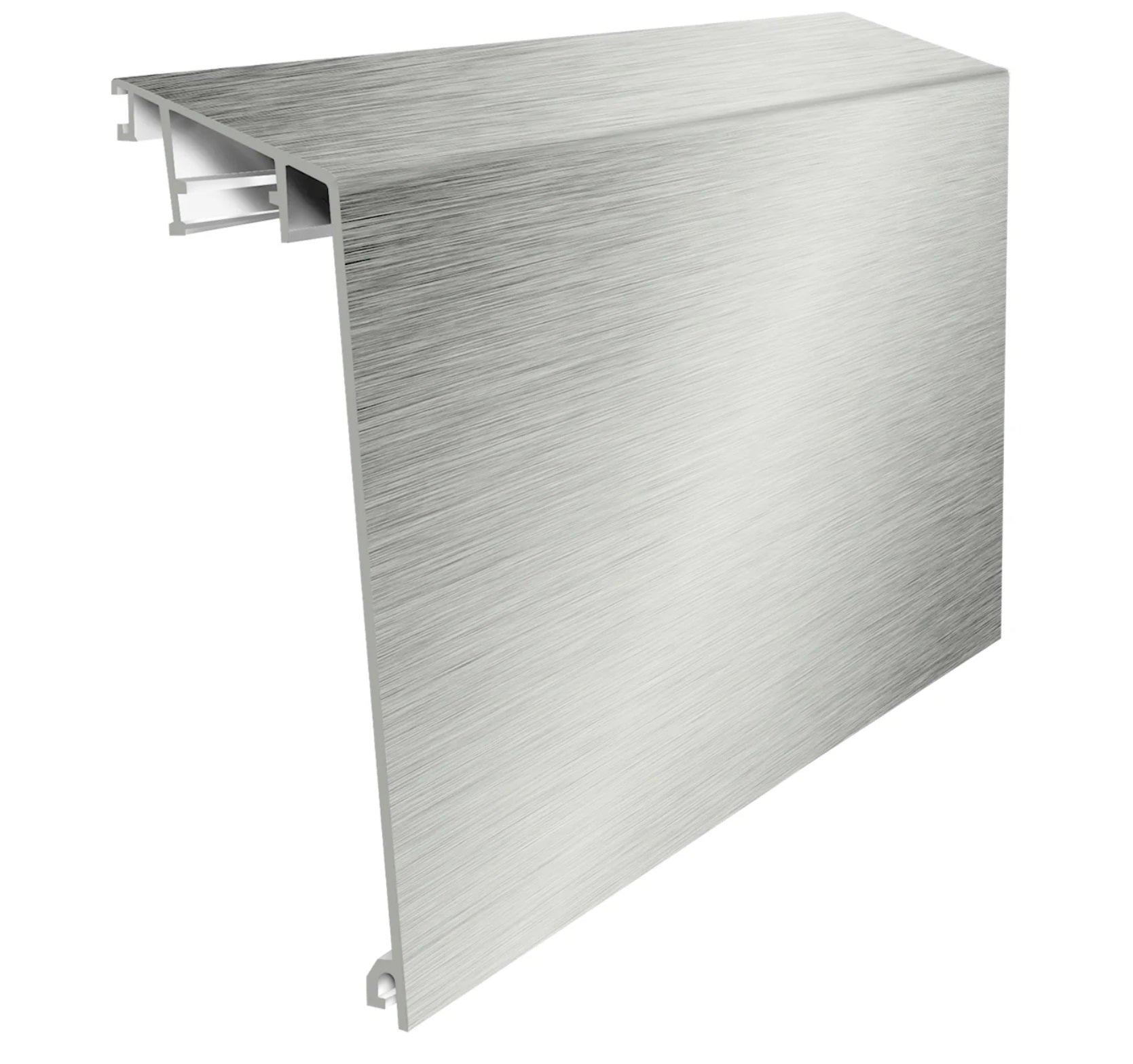 Cobertor para bloque de aluminio. Aluminio INOX. 5.8 mt de largo