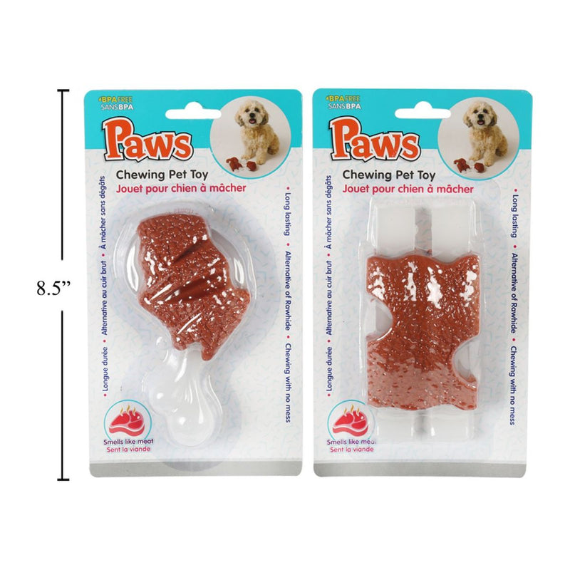 Juguetes para mascotas con carne,  (1pza) (Viene en estilo variados al azar)  Tarjeta blíster