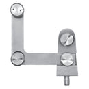 Pivote superior para sobrepanel y vidrio lateral con pivote. Satinado.