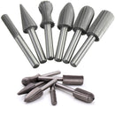Juego 6 Fresas Limas rotativas TCT de vástago 6mm. Para MotorTool, Dremel o taladro para madera.