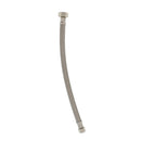 Tubo de abasto de acero inoxidable de 12" para lavamanos 3/8" x 1/2".