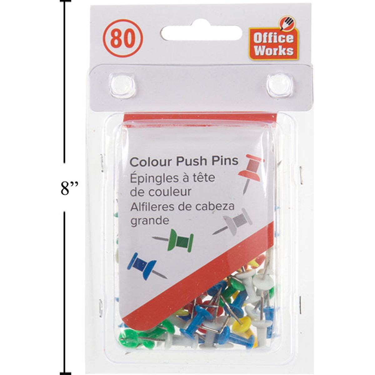 Pines o chinches fijadores de plastico para carteleras