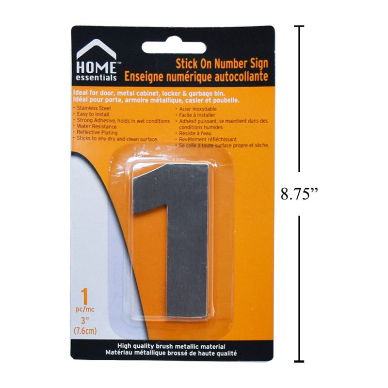 Letrero Señal numérica adhesiva de 3"
