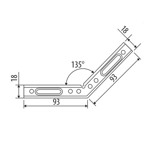 Plancha  de 135° para cabezal. Alta calidad. 10 años de garantia.