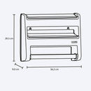 Portarrollos para cocina, color mocca