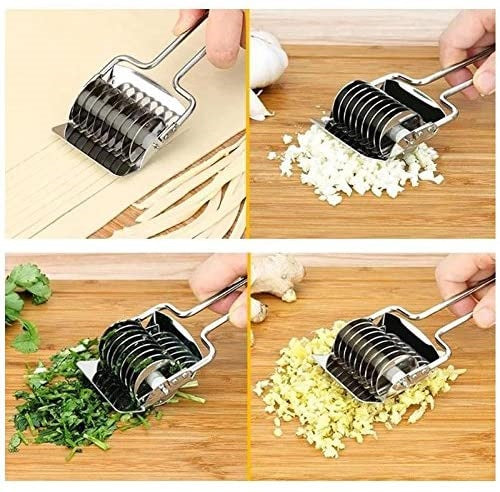 Cortador de Pasta linguine manual, acero inoxidable.
