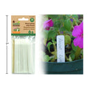 Garden E. Etiquetas para plantas de 25 piezas con lápiz, blanco, pbh