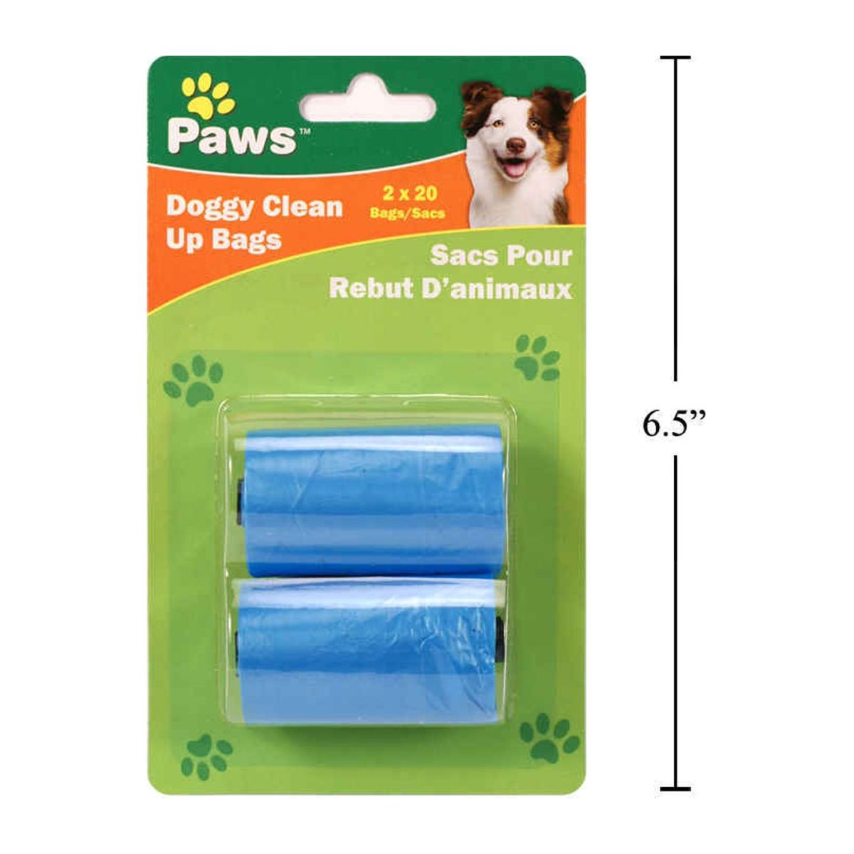 Bolsas de limpieza para perros de 2 x 20 hojas Para usar en el artículo n.o 79044 (A310779)