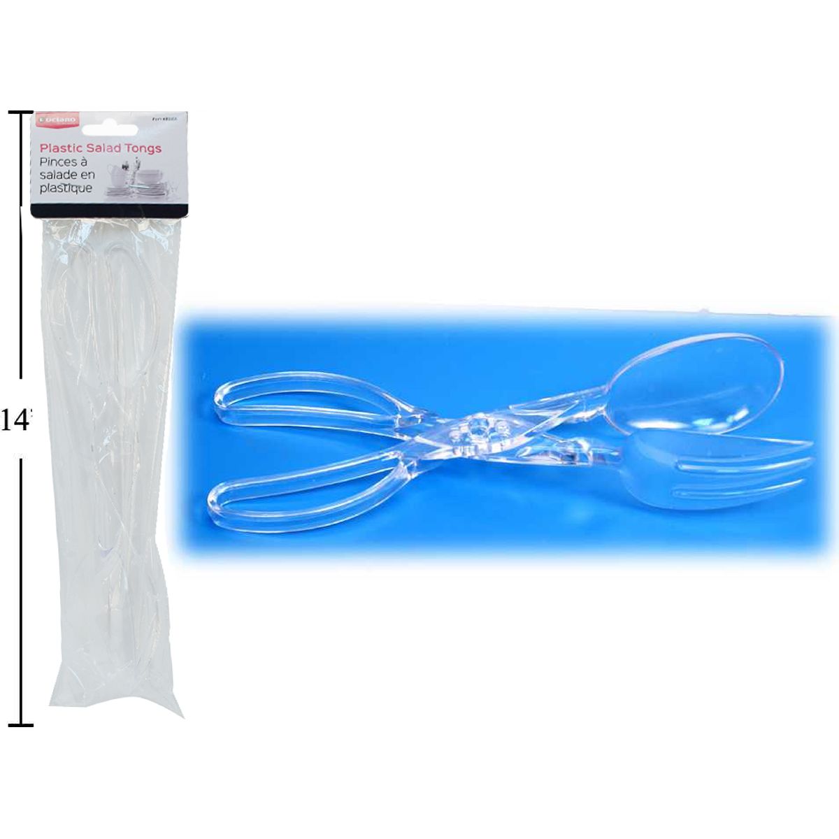 Pinzas plásticas para ensaladas Luciano