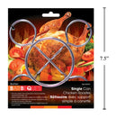 Asador de pollo BBQ individual, 7.5 "W, cromado