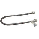 Tubo de abasto para grifo hembra 1/2" X Macho 1/2" X 24" flexible acero inoxidable, NESSATI.