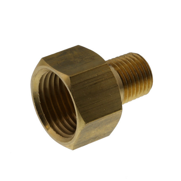 Reduccion adaptador hexagonal de latón 1/2" x 1/4" para tuberías