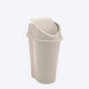 Papelera style con tapa vaivén, 10l, color taupe