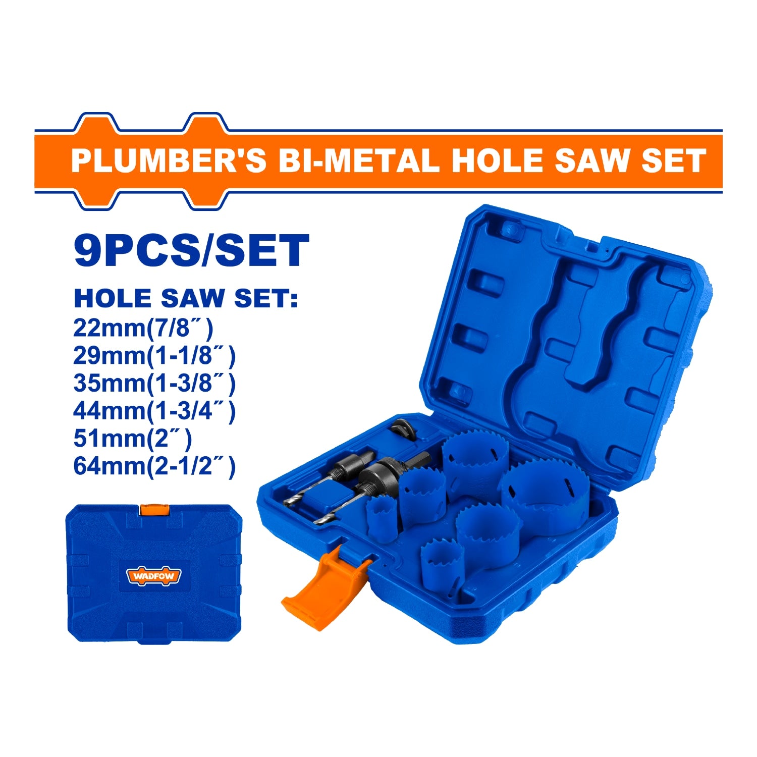 Brocas circulares sierra de orificio sacabocados bimetal. Ideal para plomeria. Set 11 piezas.