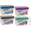 Caja para archivos de tarjetas de índice de 3 x 5  (1pza) (Viene en colores variados al azar)