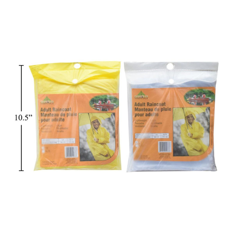 Impermeable poncho de PVC duradero para adultos para acampar, largo de cuerpo entero