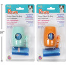 Bolsa para desechos perro dispensador 2 rollos, 20 piezas / rollo ( colores variados al azar)