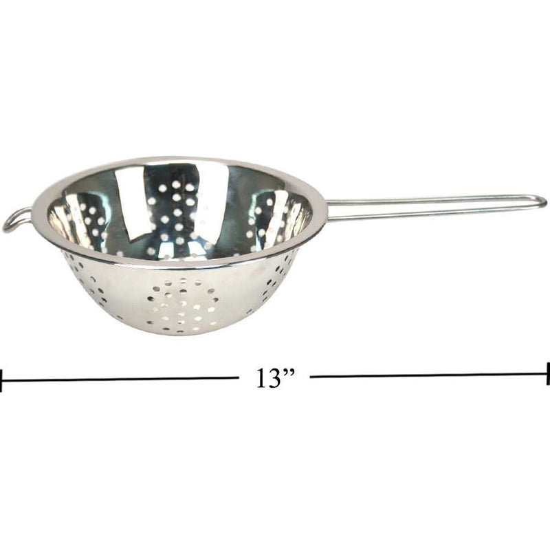 Colador inoxidable Luciano 6.875 "S / S con mango de alambre y gancho