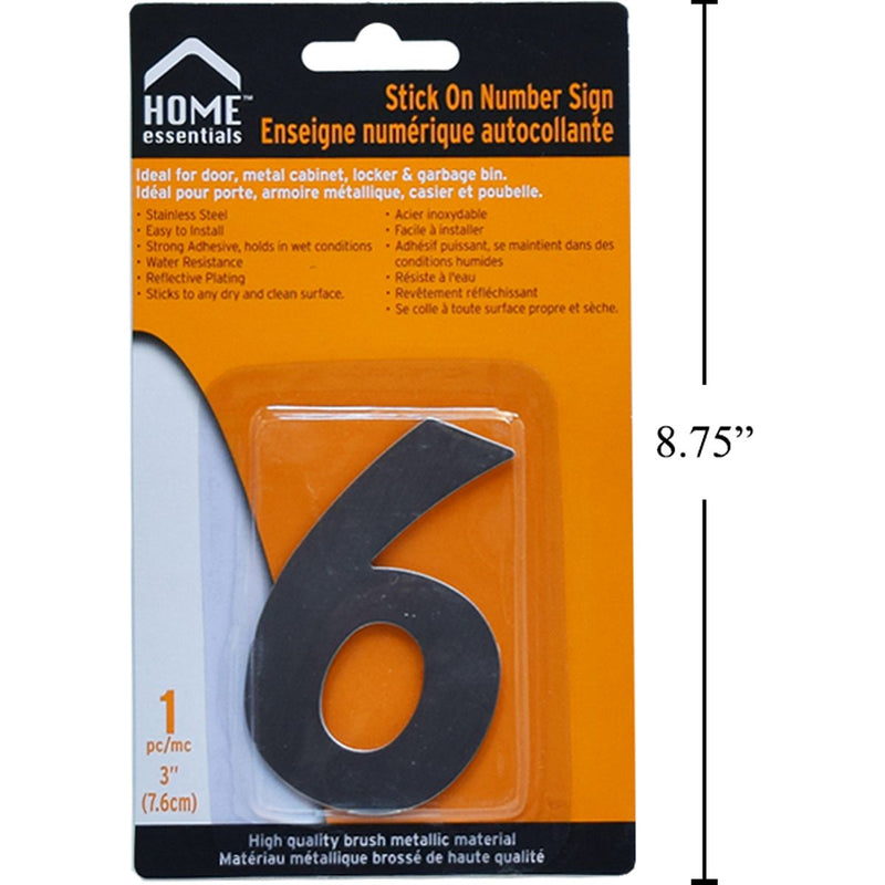 Letrero Señal numérica adhesiva de 3"