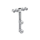 Rodachines para puertas de vidrio 10-12mm. Incluye 2 rodach y acces.Sat 130kg/par. riel TD-AL03