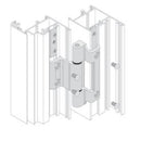 Bisagra Praticable Interna Montaje Marco/Hoja. Sistema Plegable. Color Negro