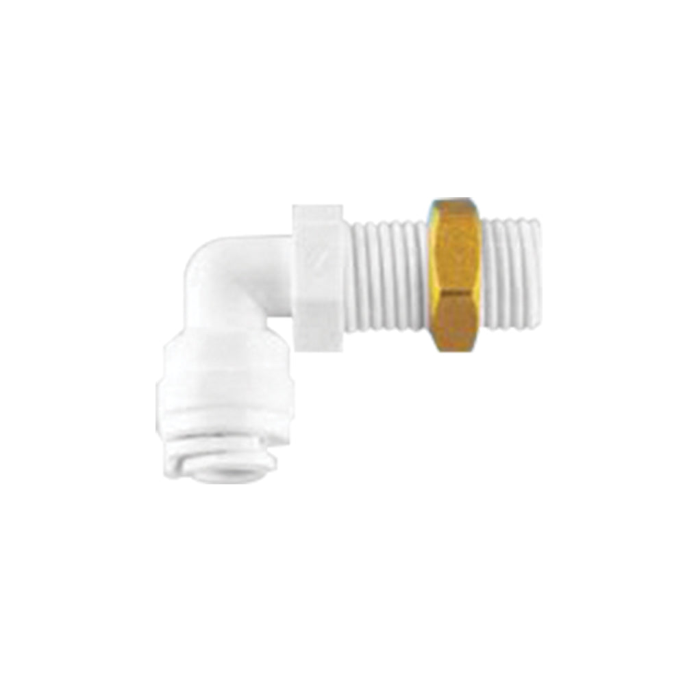 conector rapido 90 grados 1/4" con rosca 1/4" y tuerca bronce