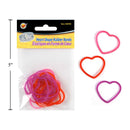 Desk Tech Bandas de goma con forma de corazón, 12 piezas